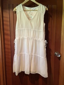 Cream Sheer Tiers Dress - Gap - Size 6 (US-2) Dress - Picture 1 of 8