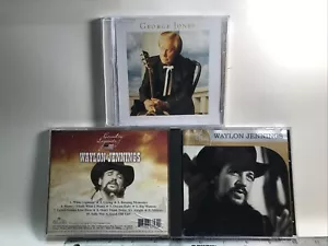 Music CDs 3- Box Set, Waylon Jennings, George Jones, Country Best, Greatest Hits - Picture 1 of 5
