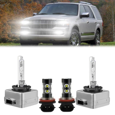 Faros LED Bombilla HI/Lo + Luces antiniebla para For Lincoln Navigator 2007-2017 - Image 1 of 4