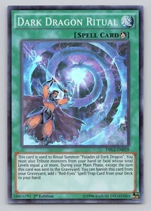 Dark Dragon Ritual Yu-Gi-Uh! Dragons of Legend 2 Foil Super Rare #DRL2-EN019 - Picture 1 of 2