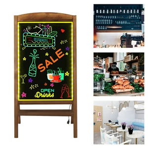 Outdoor LED Chalkboard LED Menu Sign Indoor Messsage Board Sidewalk Wedding Sign - Picture 1 of 15