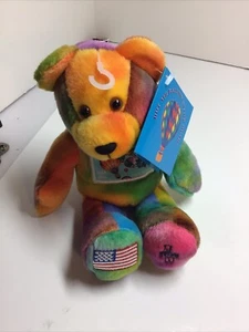 Oso gorro nuevo con etiquetas, oso sello globo aire caliente. Timeless Toys 2005 - Imagen 1 de 9