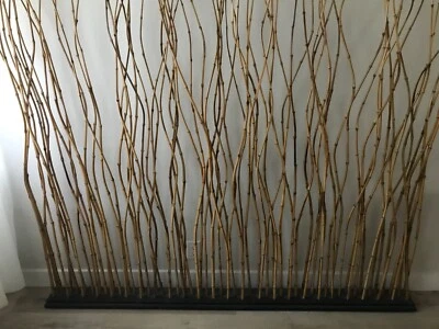 *SOLO RECOGIDA LOCAL* ¡Divisor de habitación de un panel partición postes de bambú natural! ¡Bueno! Foto 1 de 3