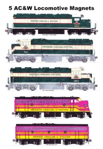Locomotoras Aberdeen, Carolina y Western 5 imanes Andy Fletcher - Imagen 1 de 1
