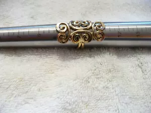 74A- ANELLO DA PRANZO VINTAGE TONO ORO REGOLABILE #4986 - Foto 1 di 9