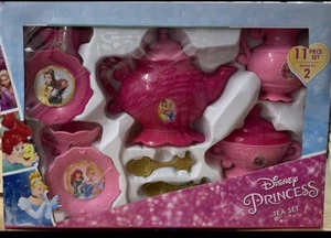 DISNEY PRINCESS TEA SET 11PCS. ARIEL/CINDERELLA/BELLE - Picture 1 of 1