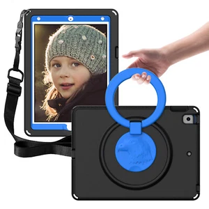 For iPad 9th 8th 7th 6th 5th Generation Kids Shockproof Heavy Duty Case Cover - Picture 1 of 53