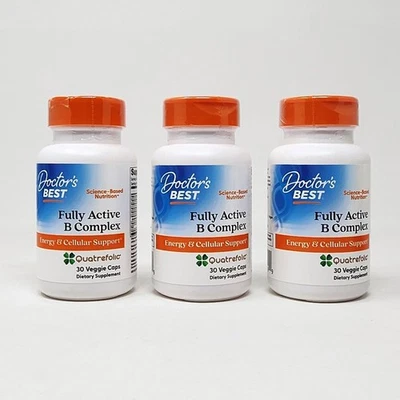 Complejo B totalmente activo Doctors Best con Quatrefolic 3x30 = 90 VegCap Exp: 10/26 Foto 1 de 3