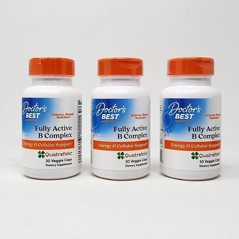 Doctor's Best Fully Active B Complex Nutritional Supplement 30 Count 753950002999