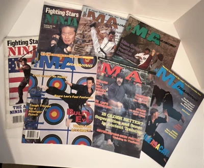 Винтажные журналы о боевых искусствах лот из 7 MA Training Fighting Stars Ninja каратэ - Изображение 1 из 4