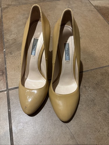 Prada Primavera 2012 Runway Hot Rod Nude Patent Tacchi Taglia 11 Usatoa It So