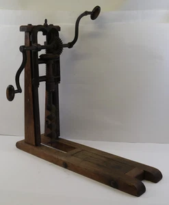 Vintage Barn Beam Timber Frame Auger Drill Hand Crank 25"T AWESOME ITEM !!! - Picture 1 of 11