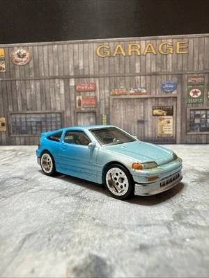 Hot wheels Custom 88 Honda CRX Real Riders Wheel Swapped & Painted - Image 1 of 4