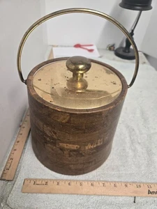 Vintage Eiskübel, Kunstholzmuster, Kraftware, undatiert - Bild 1 von 7