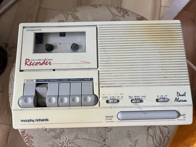 Vintage Morphy Richards  CR382 Dual Alarm Clock Recorder Radio Digital Display - Image 1 of 4