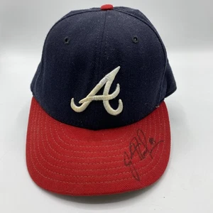 Gorra de lana autografiada por John Rocker de los Atlanta Braves de colección New Era 7 #49 - Imagen 1 de 6