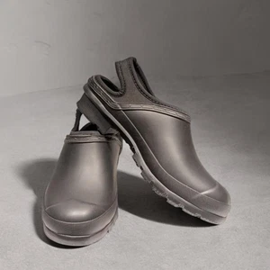 Zuecos impermeables de goma negros Hunter para mujer zapatos de mula talla US 8 EUC - Imagen 1 de 8