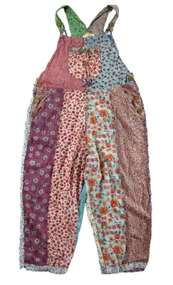 Nuevo con etiquetas Mono Mameluco Mono Pequeño 100% Rosa Rayón Rosa Floral Sacred Threads India Foto 1 de 4