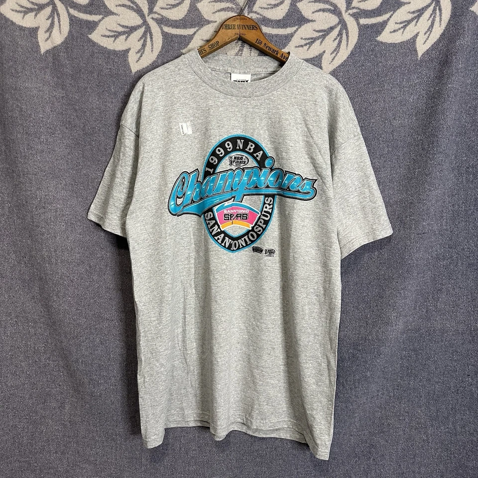 Camiseta De Colección 1999 Finales NBA San Antonio Spurs Champions Tultex XL Foto 1 de 4