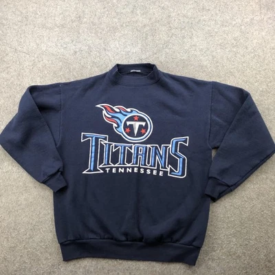 Vintage Tennessee Titans Sweatshirt Mens Medium Blue NFL Football Crewneck - Image 1 of 4