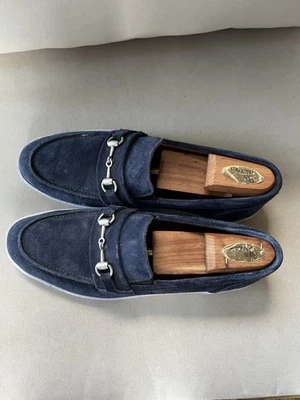 Zapatos Allen Edmonds de gamuza azul Foto 1 de 4