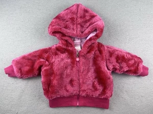 Vintage Y2K Nannette Mädchen Kunstfell Sherpa Jacke Rosa 12m - Bild 1 von 7