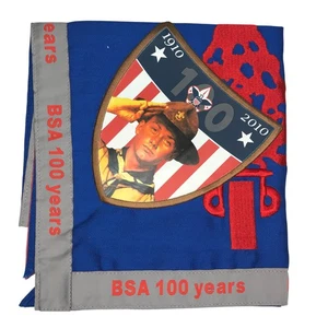 1910-2010 BSA 100 Years Neckerchief GRY Bdr (LB3253) - Picture 1 of 2