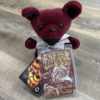 Peluche Grateful Dead 7” Bean Bear All Access Back Stage de Liquid Blue de colección Foto 1 de 4