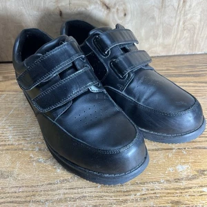 Dr Scholls Shoes Men’s Size 10.5W BlackLeather 2 Strap Comfort Orthopedic Shoes - Picture 1 of 16