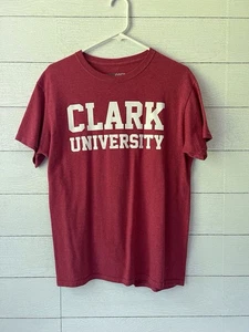 Clark University Worcester Medium T-Shirt 100% Baumwolle Kurzarm Rot - Bild 1 von 4