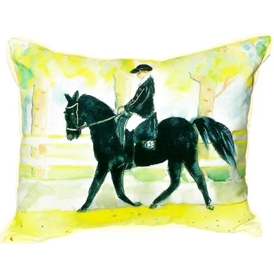 Almohada negra para caballo y jinete pequeña interior/exterior multi N/A Foto 1 de 3