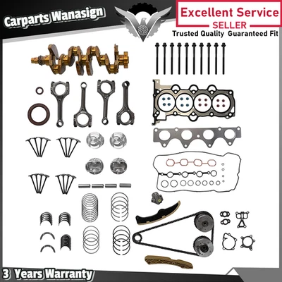 G4FD 1.6L Gasket Crankshaft Rod Pistons Timing Chain Kit For Hyundai Tucson Kia - Image 1 of 4