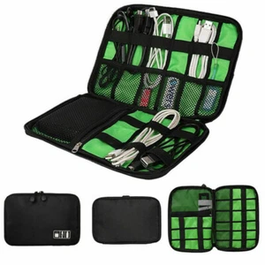 Borsa organizer cavi impermeabile accessori elettronici custodia caricatore USB auricolare - Foto 1 di 10