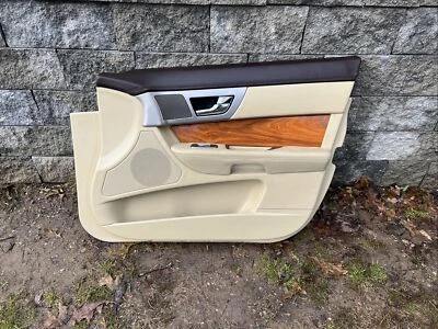 2009 2010 2011 JAGUAR XF RIGHT  FRONT INTERIOR DOOR PANEL BEIGE USED OEM RH 10 - Imagem 1 de 4