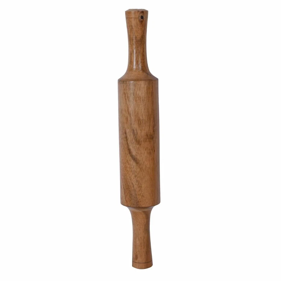 Handmade Wooden Belan Rolling Pin Roti Papad Chapati Maker Roller Kitchen Uses - Image 1 of 4