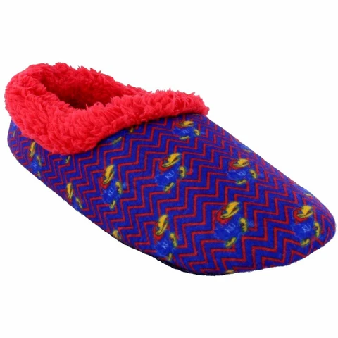 Kansas Jayhawks Comfy Feet Chevron Slip On Slippers Cover