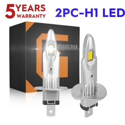 2x H1 LED Headlight Globes High Beam 10000LM for Ford Falcon EB EF EL 1991-1998 - image 1 of 4