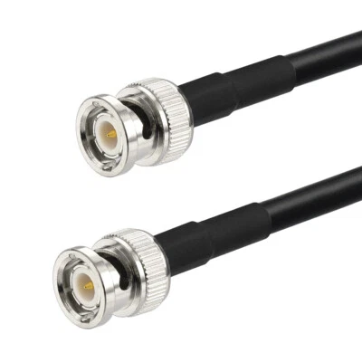 BINGFU BNC Male to Male Cable for CCTV Camera,CB Amateur Mobile Ham Radio Police Patch