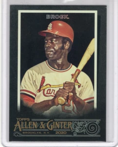 2020 Topps Allen & Ginter X - Lou Brock #324 Short Print - Picture 1 of 2