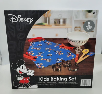 Disney Niños Mickey Mouse Juego de 8 Piezas para Hornear Niñas, Niños, Nietos Set de Regalo Nuevo Foto 1 de 4