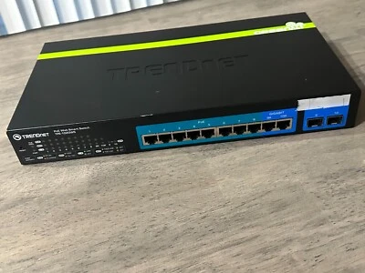 TRENDnet TPE-1020WS v1.2R 10-Port Gigabit Web Smart PoE+ Switch Mountable - Image 1 of 4