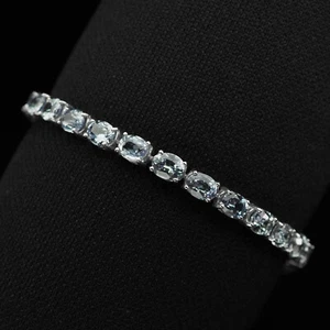 Mystical Color Change Sapphire 17.20Ct 925 Sterling Silver Handmade Bracelets - Picture 1 of 8