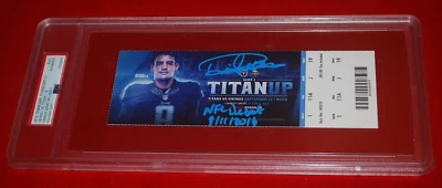 Tennessee Titans DERRICK HENRY Signed NFL DEBUT 9-11-16 Full Ticket PSA Slabbed - Image 1 of 4