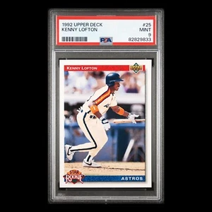 KENNY LOFTON - 1992 UPPER DECK #25 STAR ROOKIE RC GUARDIANS ASTROS PSA 9 - Picture 1 of 3