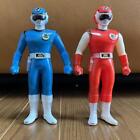 Power Rangers Choushinsei Flashman Soft Vinyl Figure Red Blue BANDAI Japan