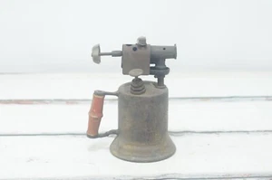 Vintage Messing Lötlampe Holzgriff Wender Messingarbeiten Bergahorn Ill - Bild 1 von 10