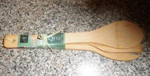 3 tlg. Küchenhelfer Kochlöffel Pfannenwender aus Bambus Kitchen - Bild 1 von 7