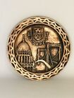 Vintage Copper BUDAPEST Decorative Wall Hanging Plate SIGNED , Souvenir,Relief