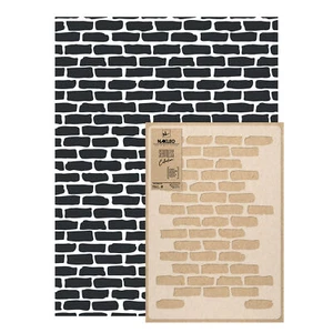 Pochoir en plastique réutilisable // sans couture - 65x95cm // Brick Wall - Picture 1 of 4