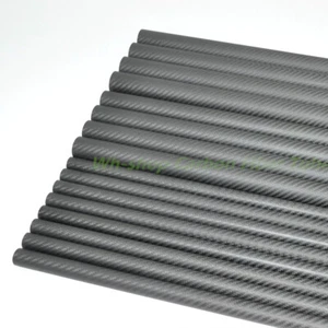 3K Carbon Fiber Tube OD22mm x ID18mm 19mm 20mm x 500mm Roll Wrapped Shaft - Picture 1 of 3